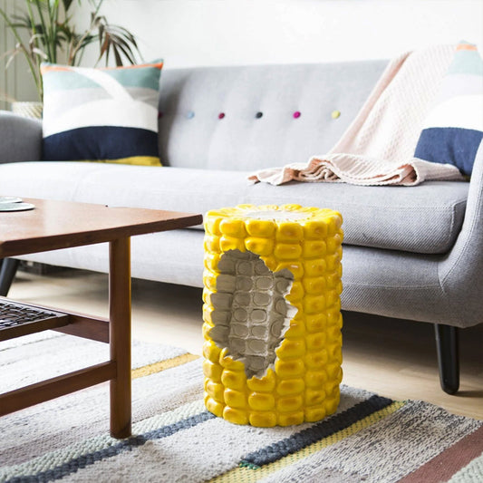 Third Drawer Down Giant Corn Stool Yellow