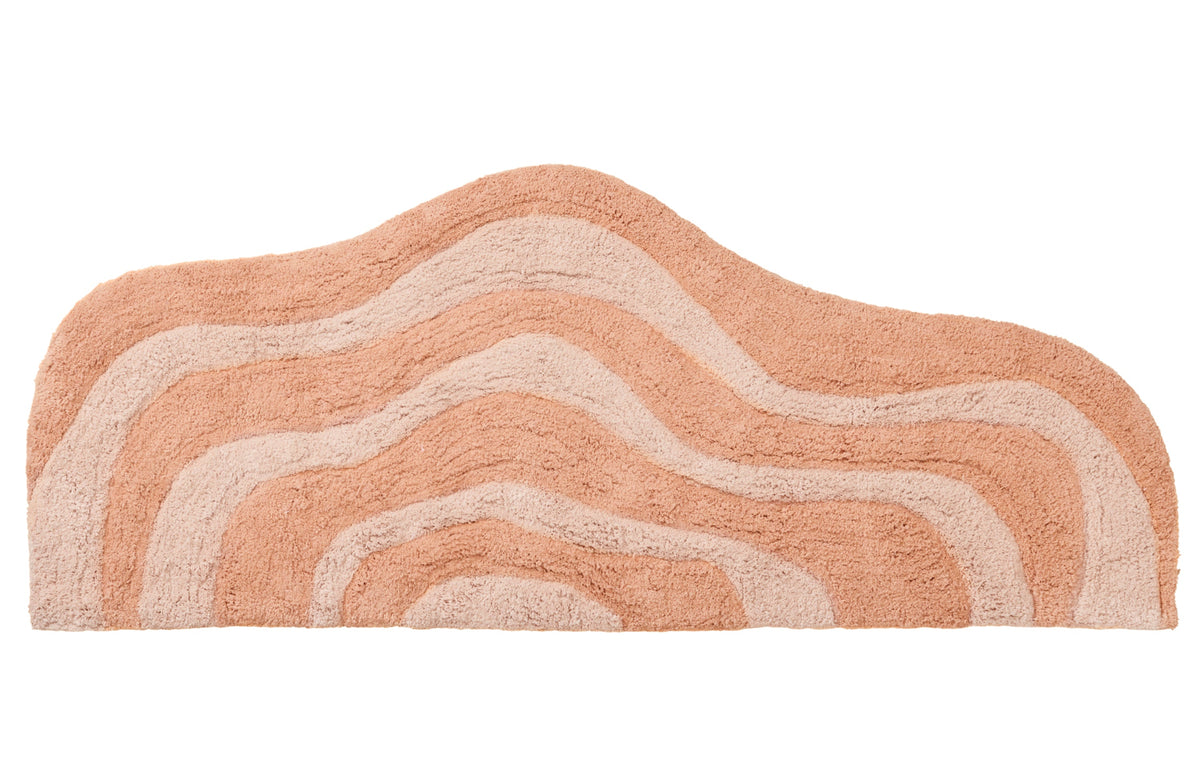 Quiet Town Lost Coast High-Pile Cotton Bath Rug Peach