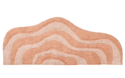 Quiet Town Lost Coast High-Pile Cotton Bath Rug Peach