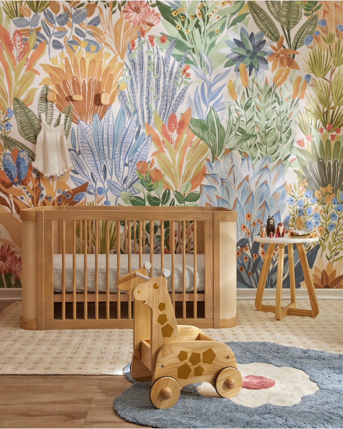 Nestig Bloom Washable Organic Cotton Kids Rug