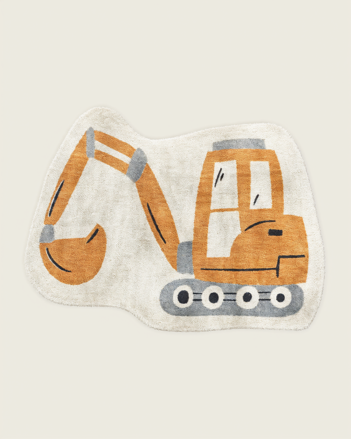 Nestig Digger Washable Organic Cotton Kids Rug