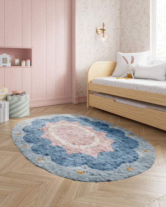 Nestig Magic Mirror Washable Organic Cotton Kids Rug