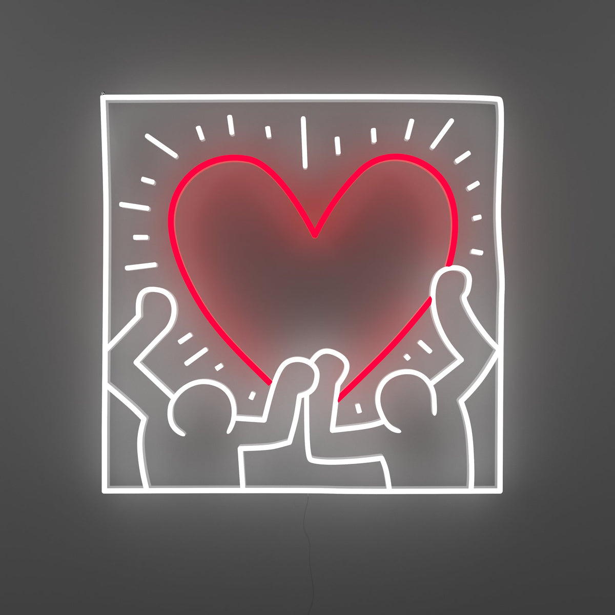 Yellowpop Keith Haring Radiant Heart LED Neon Sign