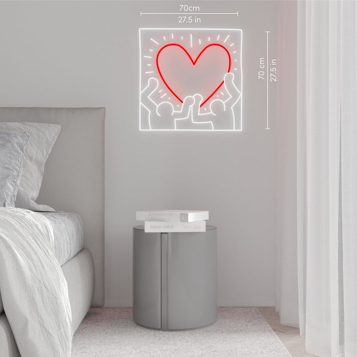 Yellowpop Keith Haring Radiant Heart LED Neon Sign