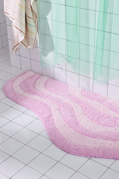 Quiet Town Lost Coast Candy Hand-Woven Cotton Bath Rug