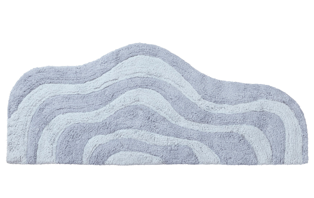 Quiet Town Lost Coast Sky Hand-Woven Cotton Bath Rug