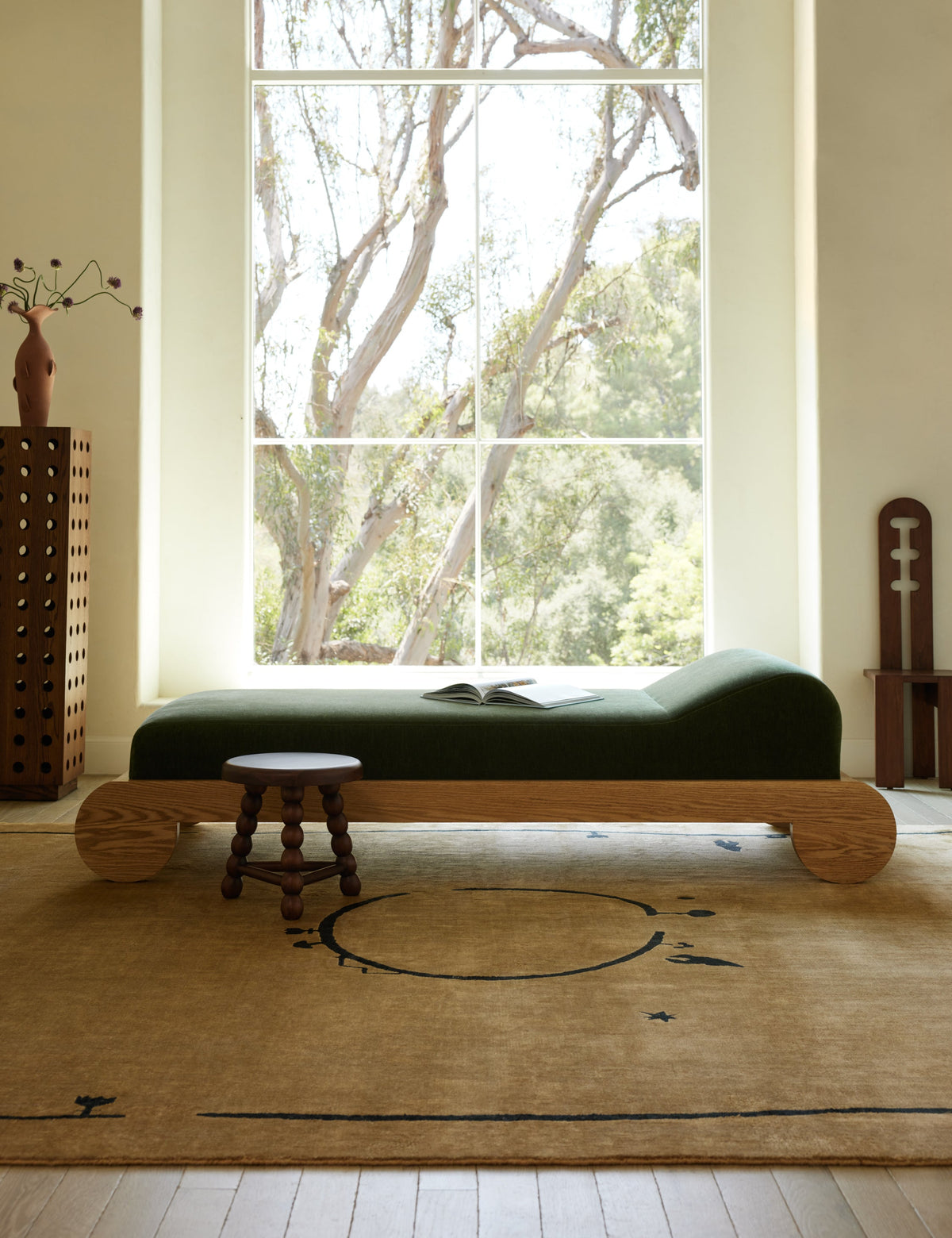 Lulu and Georgia Pikku Round Foot Stool