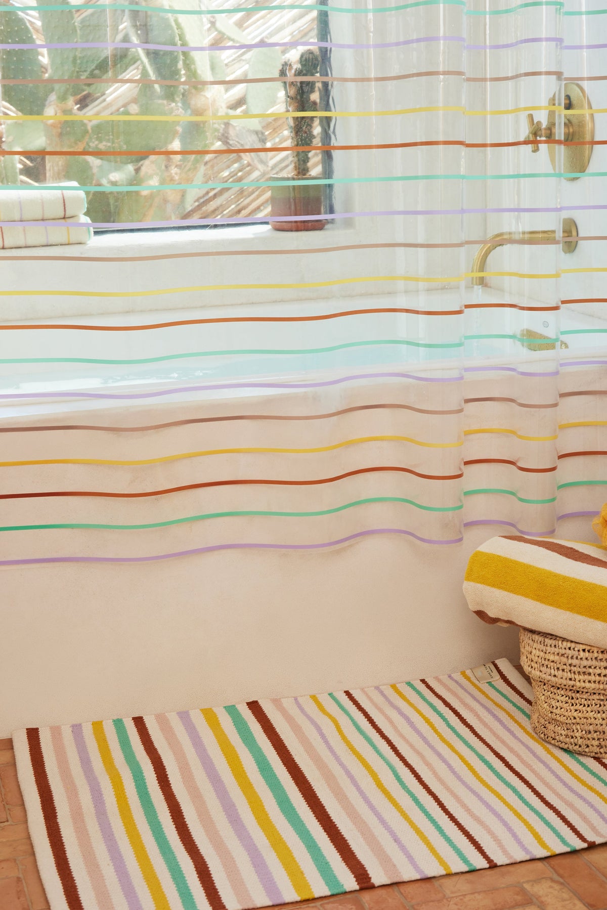Quiet Town Ojai Prism Cotton Bath Rug
