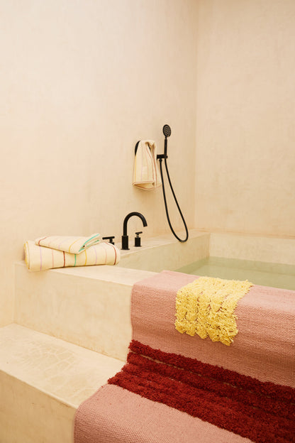 Quiet Town Reyes Rose Cotton Bath Rug