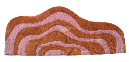 Quiet Town Lost Coast Hand-Woven Cotton Bath Rug Latex Backing