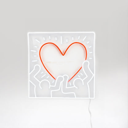 Yellowpop Keith Haring Radiant Heart LED Neon Sign