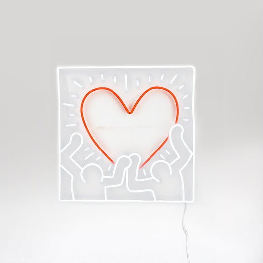 Yellowpop Keith Haring Radiant Heart LED Neon Sign