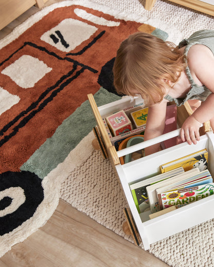 Nestig Route Washable Organic Cotton Kids Rug