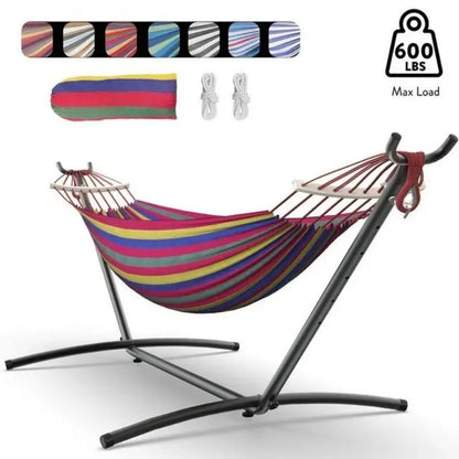 Adjustable Stand Hammock Bed 272.2 kg Capacity