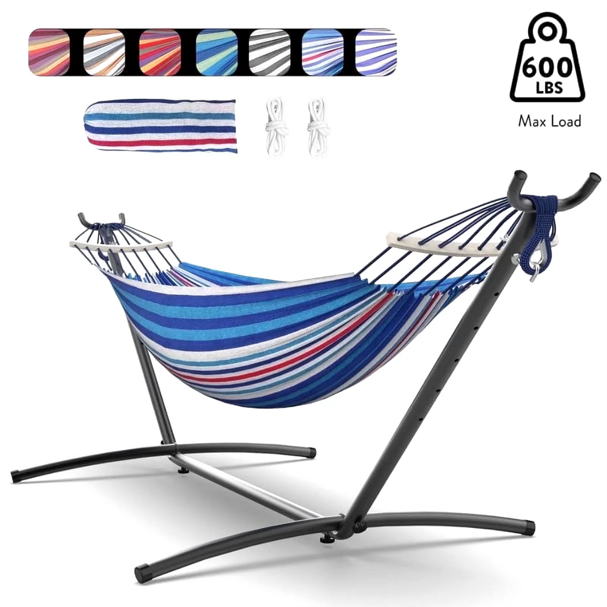 Adjustable Stand Hammock Bed 272.2 kg Capacity