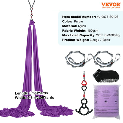 Aerial Yoga Hammock Swing Silk Starter Kit