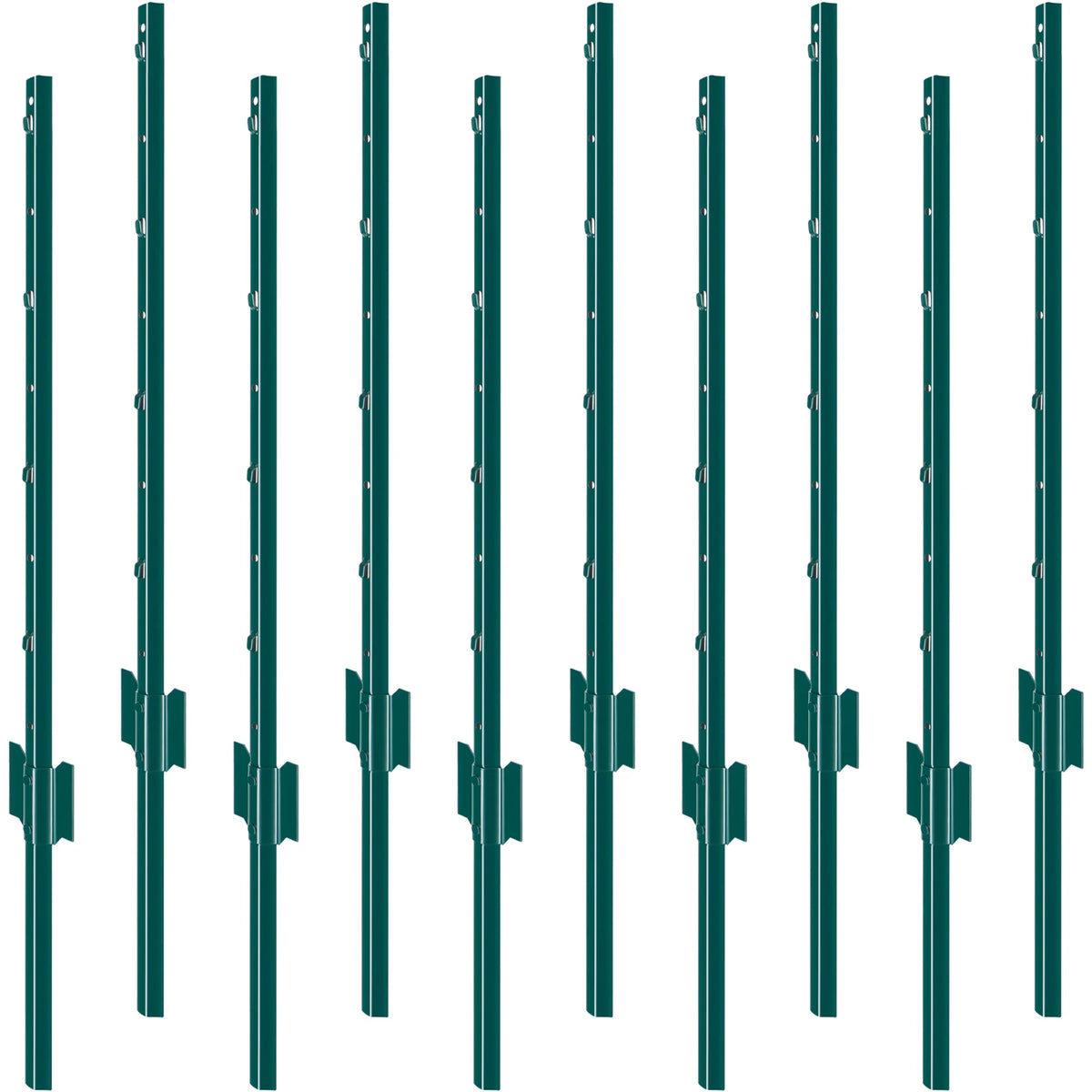Heavy Duty Steel Fence Post Stakes Set