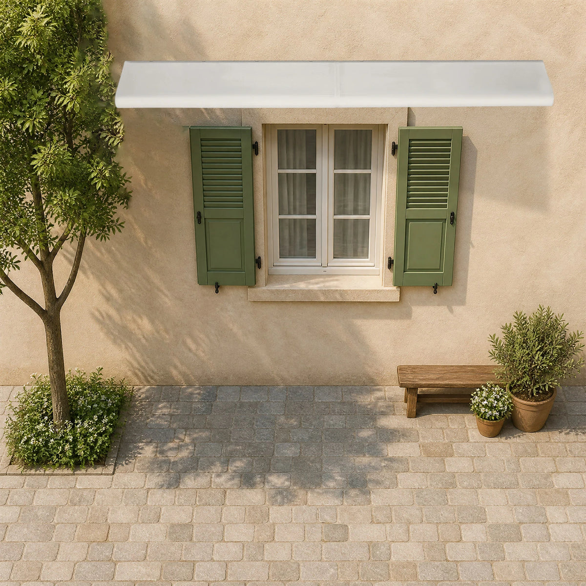 Clear Rain Shelter Front Door Canopy Window Awning