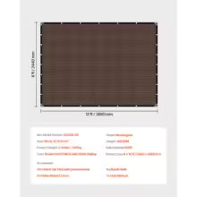 Sun Shade Cloth HDPE Pergola Canopy Privacy Screen