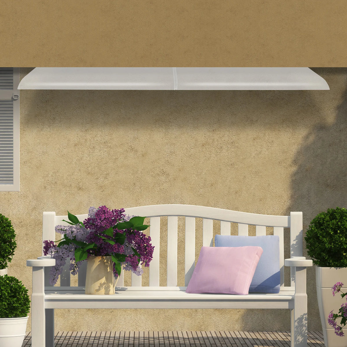 Clear Rain Shelter Front Door Canopy Window Awning