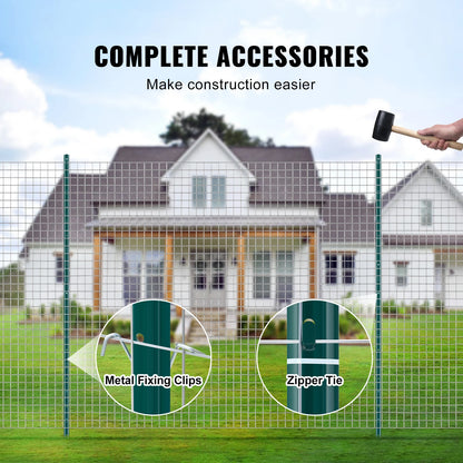 Heavy Duty Steel Fence Post Stakes Set