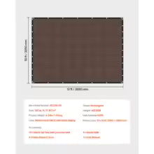Sun Shade Cloth HDPE Pergola Canopy Privacy Screen