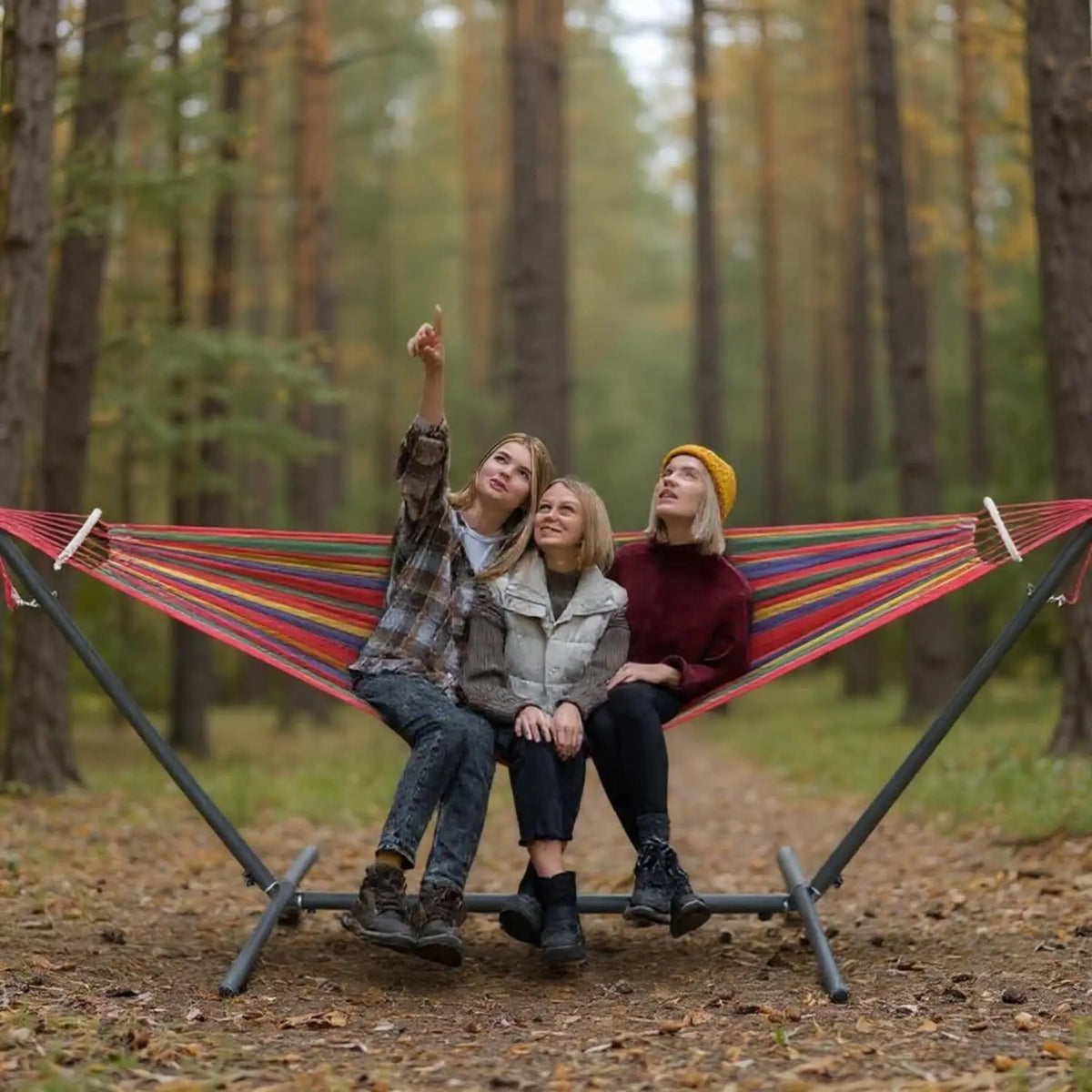 Adjustable Stand Hammock Bed 272.2 kg Capacity
