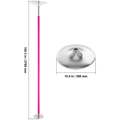 Adjustable Spinning Fitness Dancing Pole HM-594