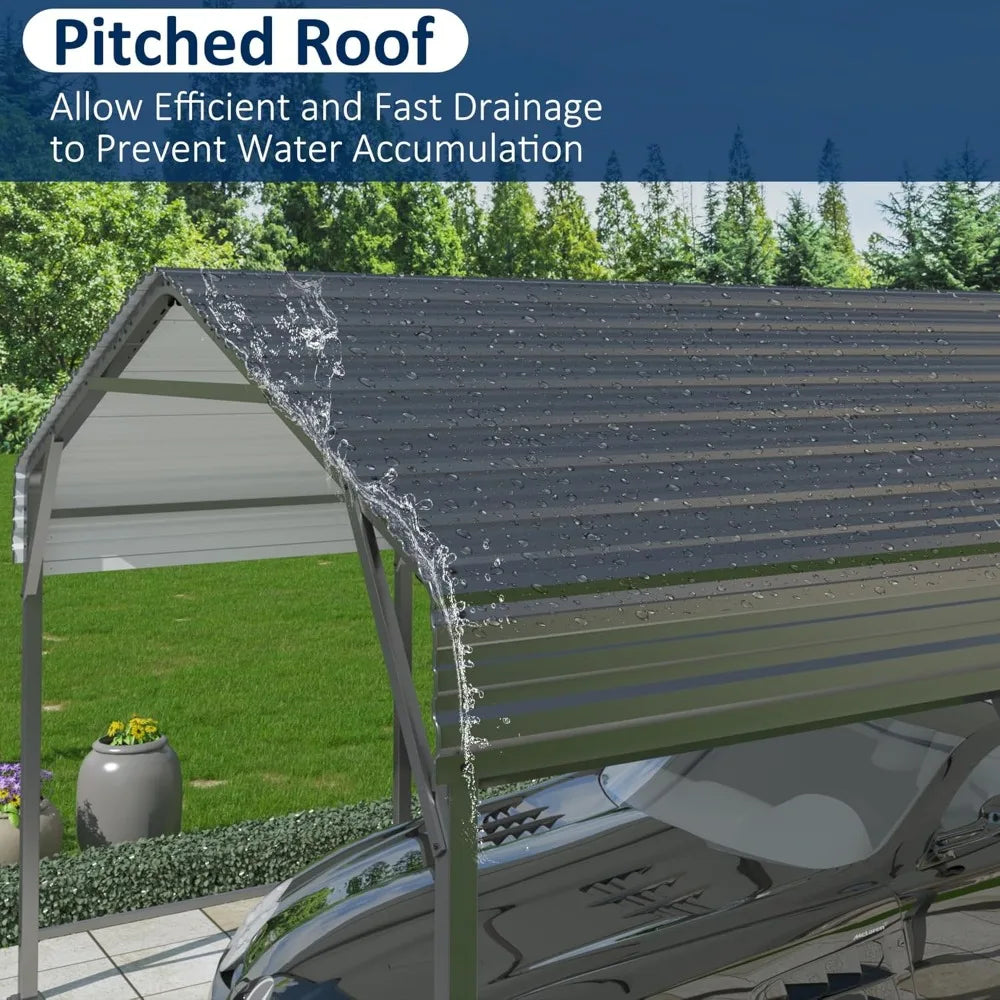 Heavy Duty Galvanized Metal Carport 3.0x4.6 m