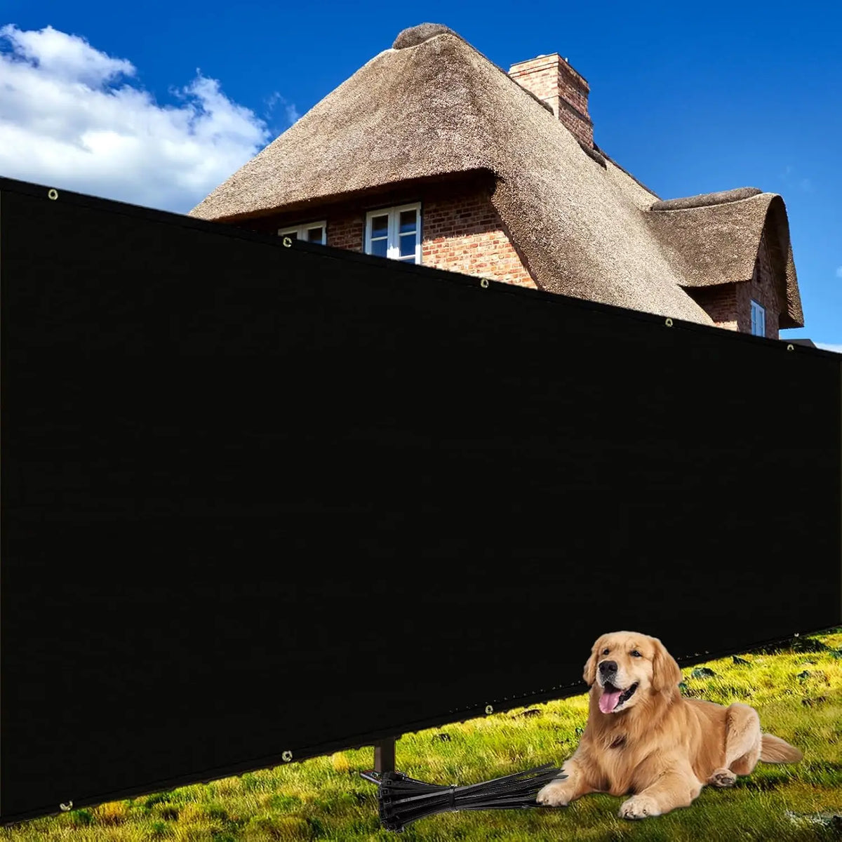 Heavy Duty Outdoor Fence Privacy Screen Mesh Barrier