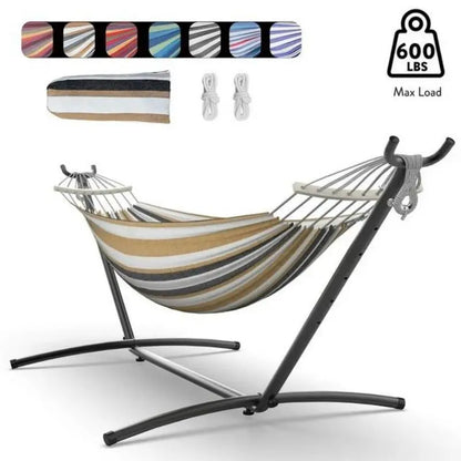 Adjustable Stand Hammock Bed 272.2 kg Capacity