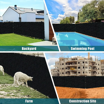 Heavy Duty Outdoor Fence Privacy Screen Mesh Barrier