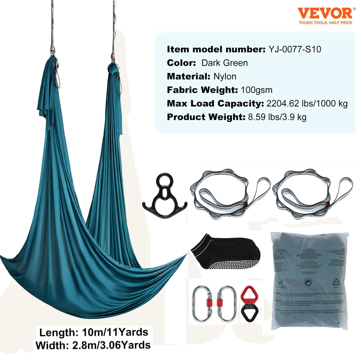 Aerial Yoga Hammock Swing Silk Starter Kit