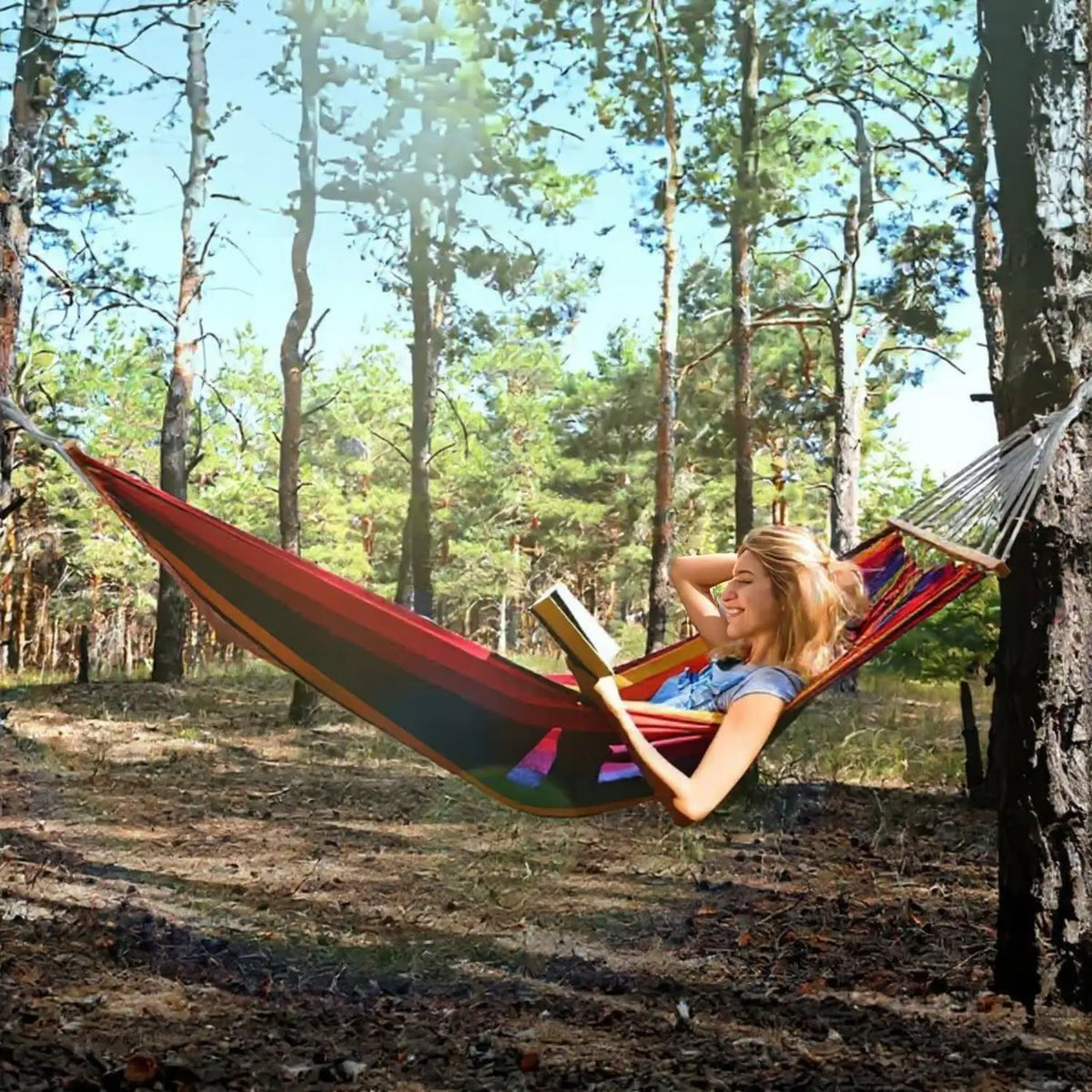 Adjustable Stand Hammock Bed 272.2 kg Capacity