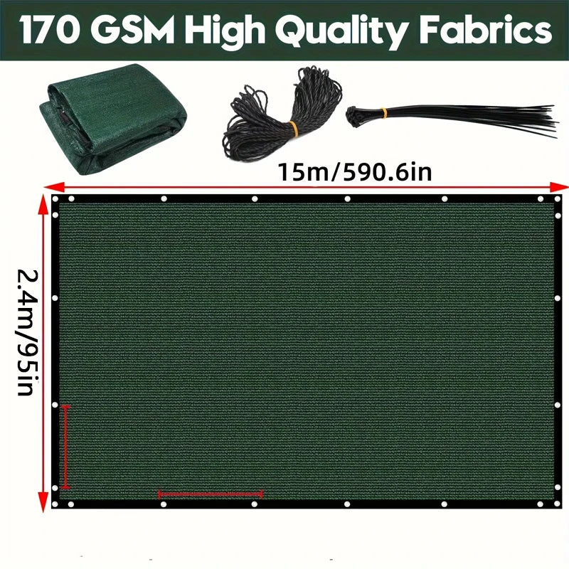 Heavy Duty Outdoor Fence Privacy Screen Mesh Barrier
