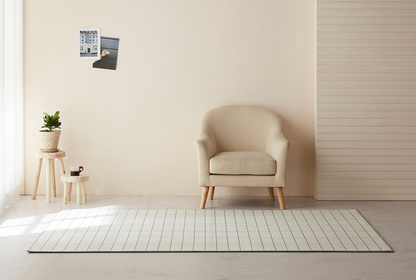 Brick Check Mosaic Tile Microfiber Area Rug