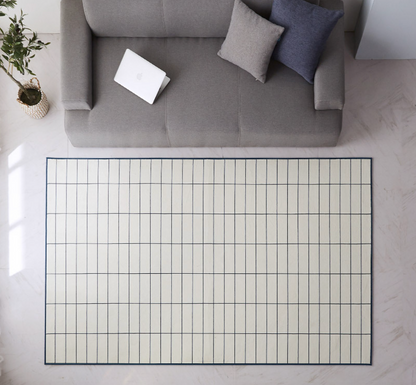 Brick Check Mosaic Tile Microfiber Area Rug