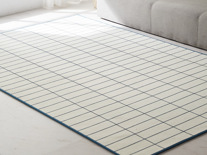 Brick Check Mosaic Tile Microfiber Area Rug