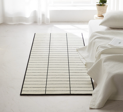 Brick Check Mosaic Tile Microfiber Area Rug