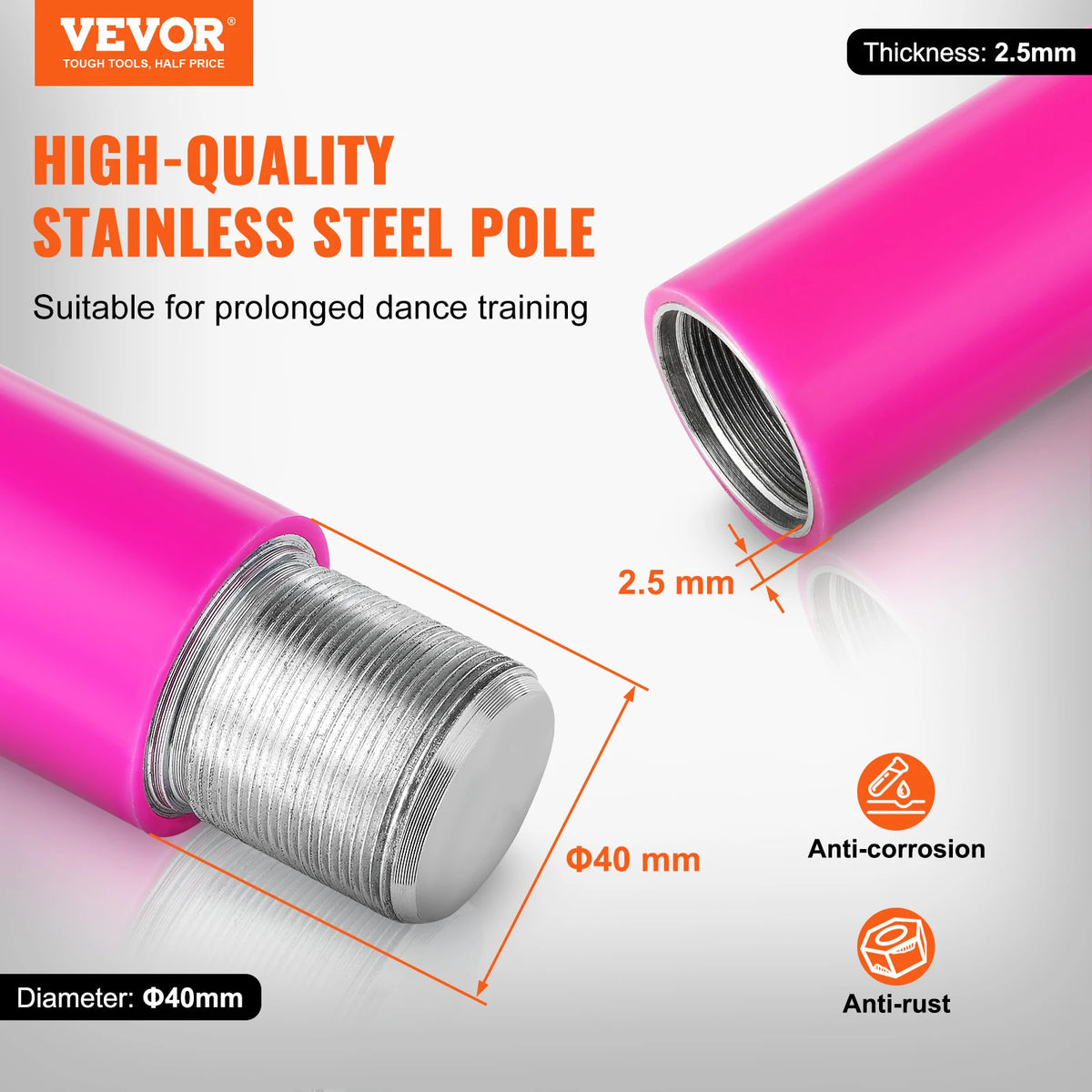 Adjustable Spinning Fitness Dancing Pole HM-594