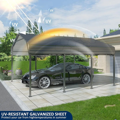 Heavy Duty Galvanized Metal Carport 3.0x4.6 m