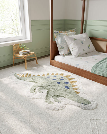Nestig Stegosaurus Washable Organic Cotton Kids Rug
