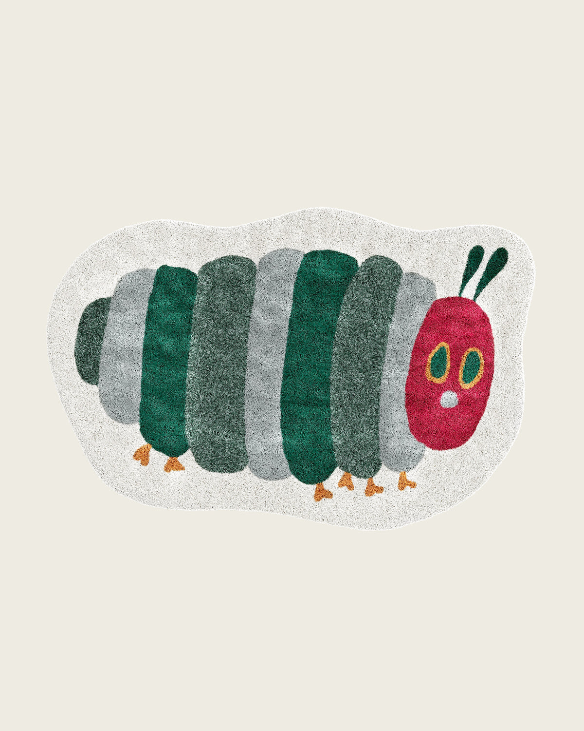 Nestig Very Hungry Caterpillar Washable Organic Cotton Kids Rug