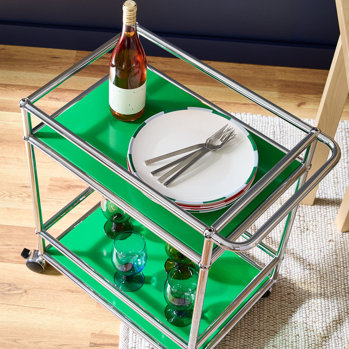 USM Haller Bar Cart Green
