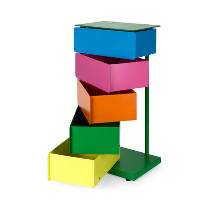 PARIS8 SRLS 5-Drawer Pivot Cabinet Neon