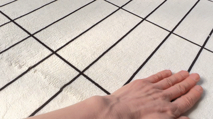 Brick Check Mosaic Tile Microfiber Area Rug