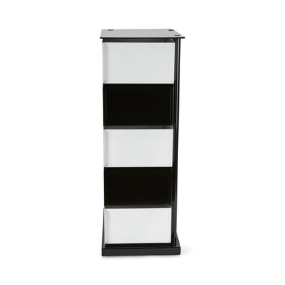 PARIS8 SRLS 5-Drawer Pivot Cabinet Black/ White