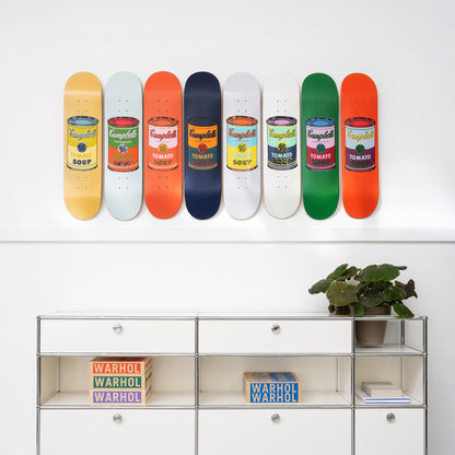 The Skateroom Andy Warhol Colored Campbell's Soup Cans Skateboard Set of 8