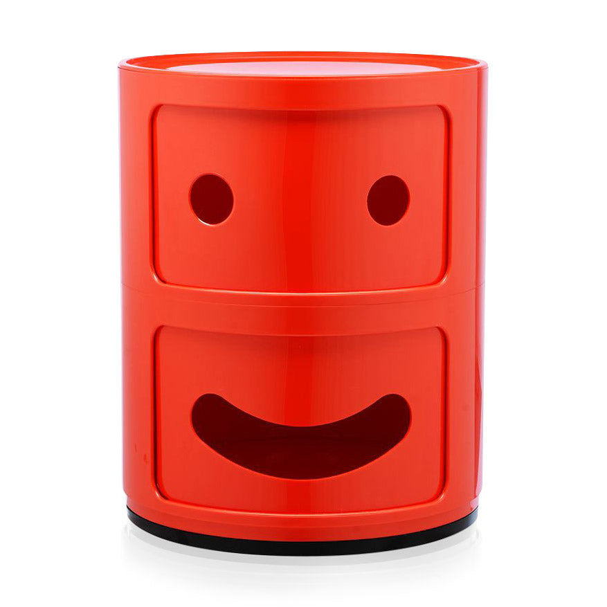 Kartell US Inc. Componibili Smile 2-Tier Storage Red
