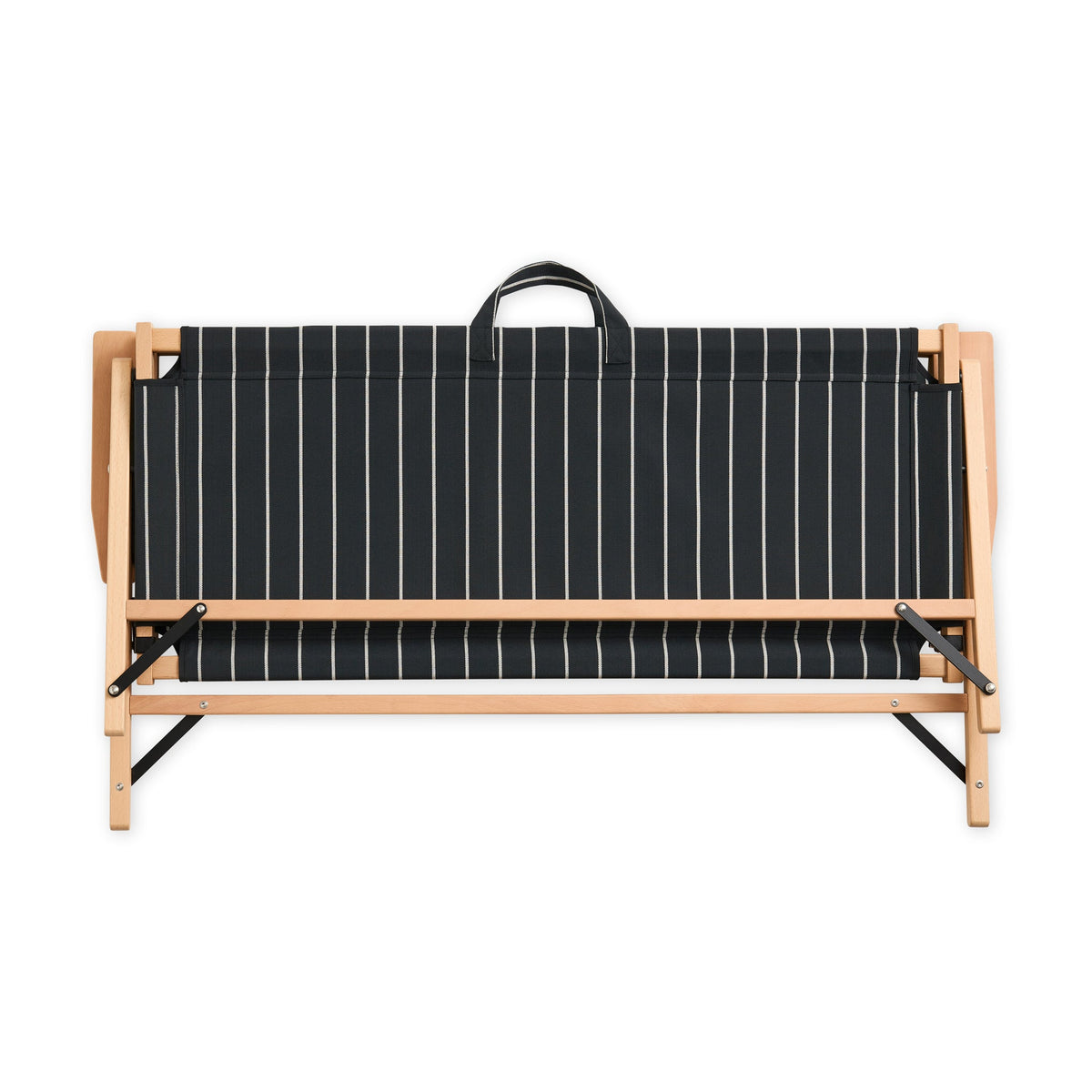 HAY Outdoor Market Jasper Morrison Folding Sofa Black/Beige